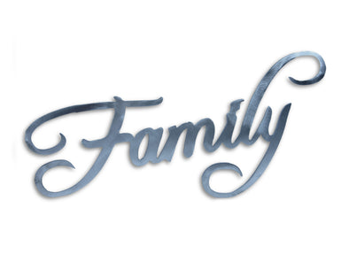 FAMILY Steel Home Decor Sign